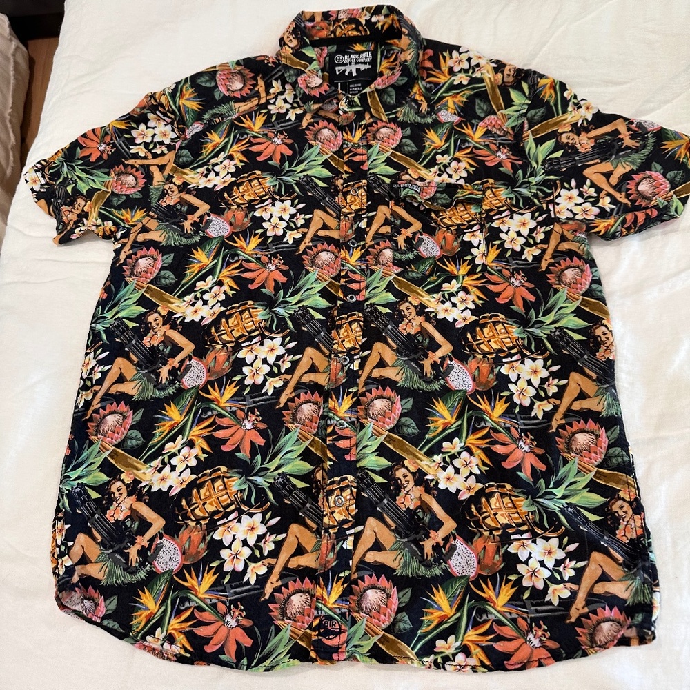 Black Riffle Mens Party Shirt